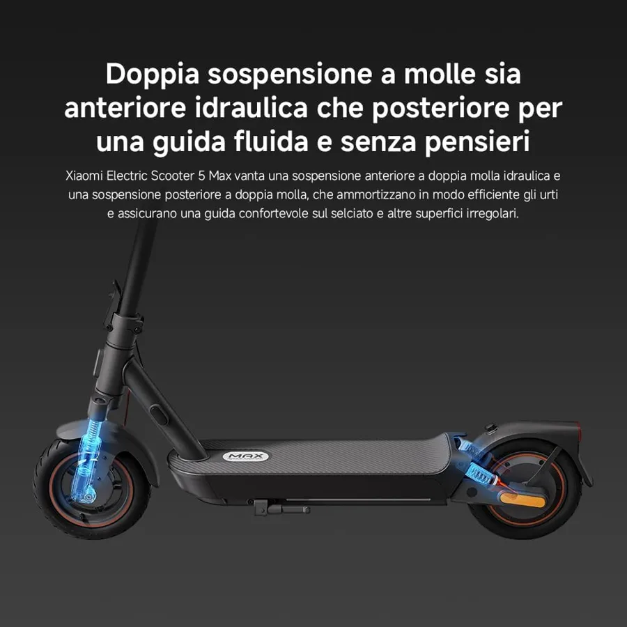 Doppia sospensione idraulica anteriore e posteriore dello Xiaomi 5 Max