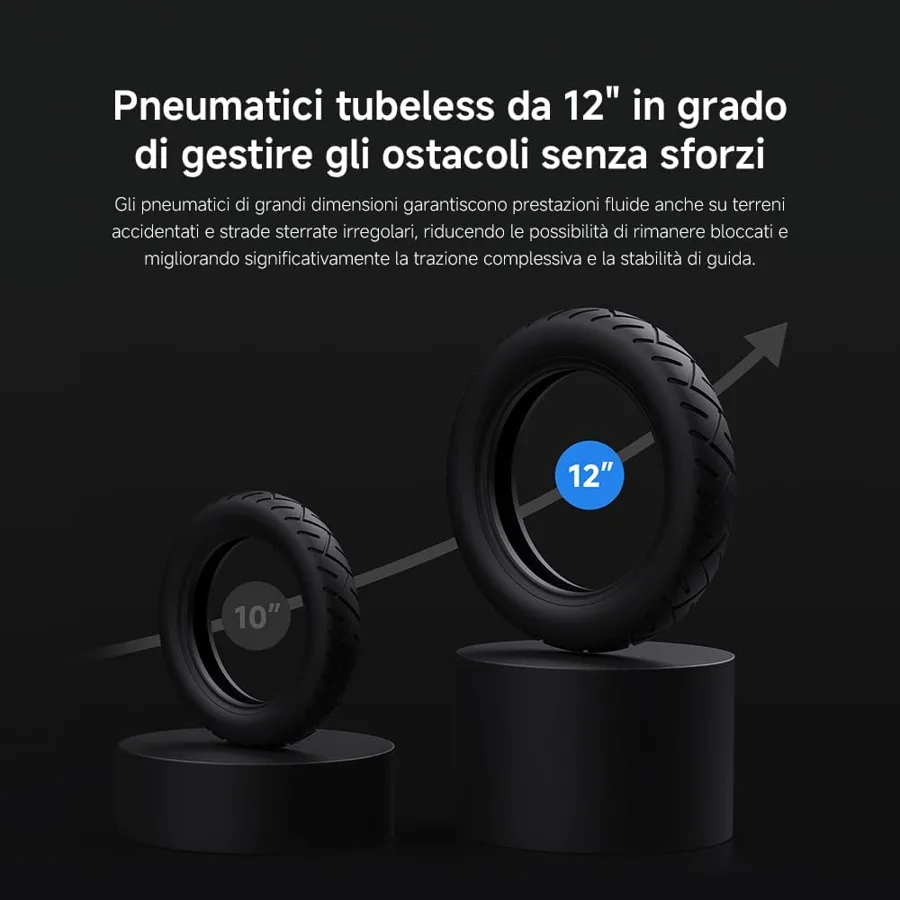 Pneumatici tubeless da 12 pollici dello Xiaomi Electric Scooter 5 Plus