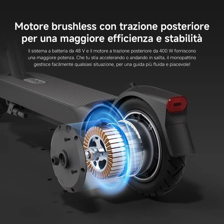 Motore brushless a trazione posteriore da 400 W dello Xiaomi 5 Pro